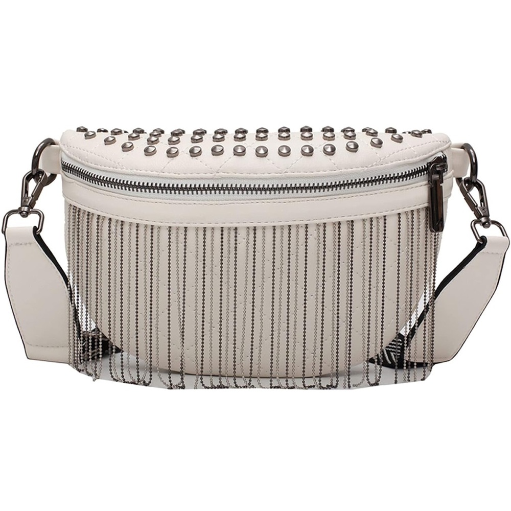 Fringe stuffed fanny pack. Used once